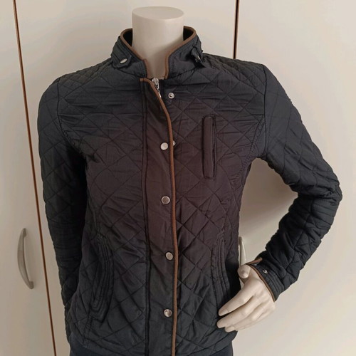 Voyelles Black Women's Quilted Autumn Jacket S Used