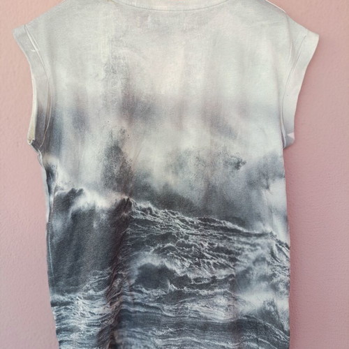 Cropp Active Project Vintage Tank Top like new, surf photoprint