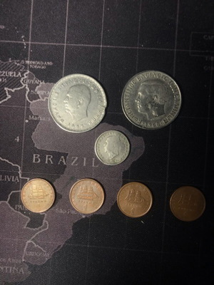 Drachma and lepta coins used with errors