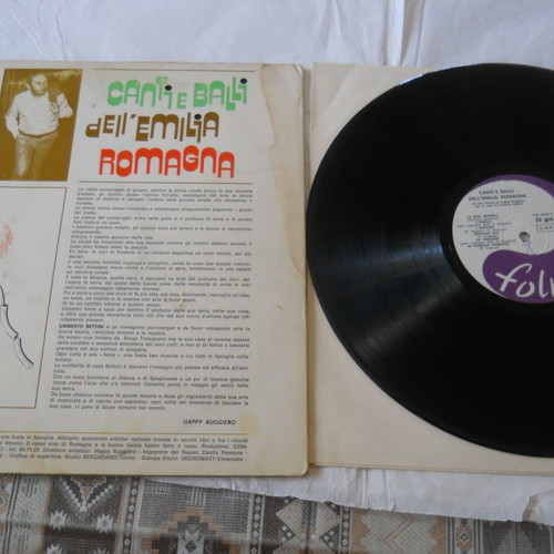 Umberto Bettini Canti E Balli Dell'Emilia Romagna LP used