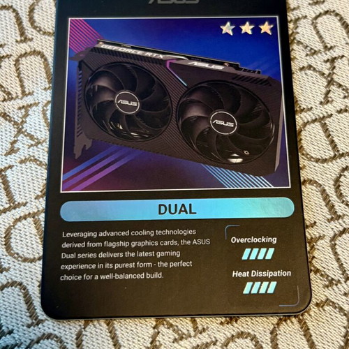 Asus GeForce RTX 3050 Dual V2 OC 8GB GDDR6 graphics card like new