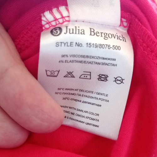 Julia Bergovich blouse used, bright fuchsia, size large