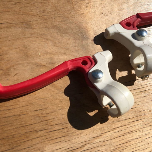 Brake levers for BMX bike red new, pair