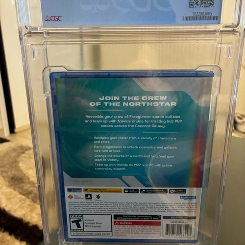 Concord PS5 sealed and graded 9.8 CGC