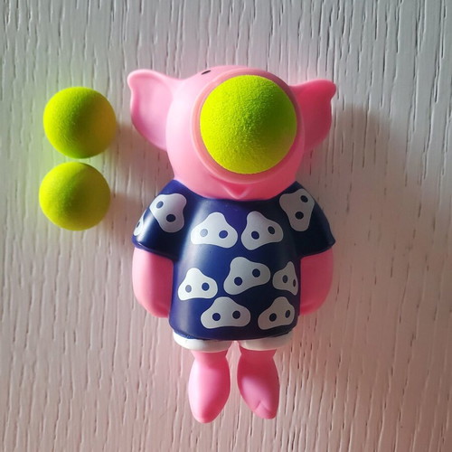 Pig Toy That Shoots Balls like new