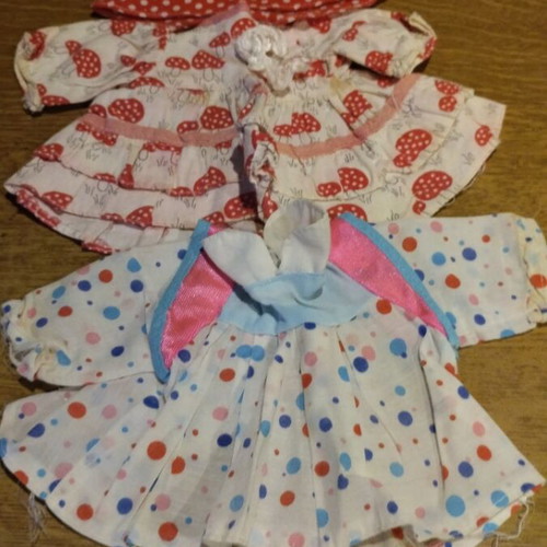 Doll Clothes used, pack of 3 for large dolls