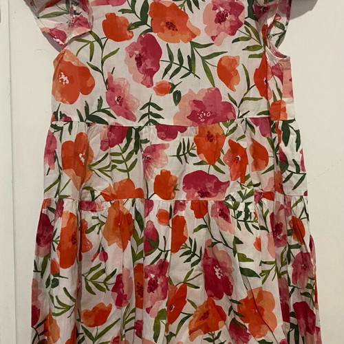 Benetton printed summer dress like new with ruffle sleeve