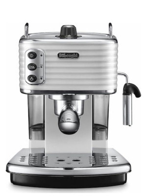 De'Longhi Scultura ECZ 351.W μηχανή espresso σαν καινούργια, 1100W, 15 bar