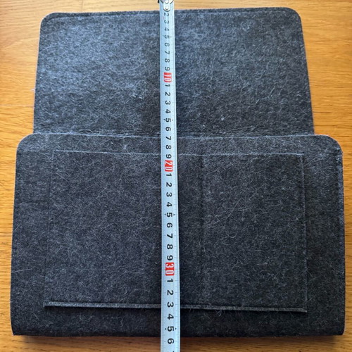 Sofa armrest organizer case like new, dark gray felt