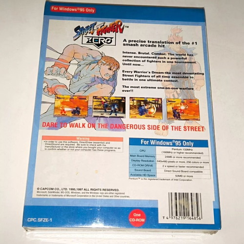 Street Fighter Zero PC καινούργιο, σφραγισμένο, 2D Fighting