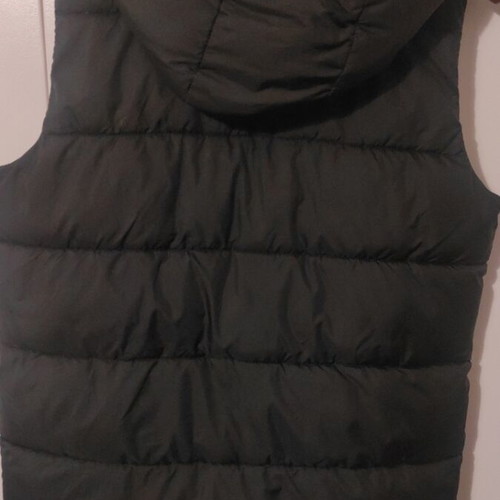 Zara children's sleeveless jacket used, black, hooded for boys 13-14 years