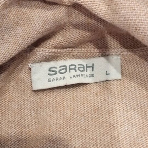Sarah Lawrence women's sweater like new, turtleneck, size L, beige