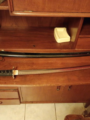 Katana used, ideal for decoration or practice