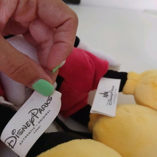 Plush Mickey and Minnie authentic Disneyland Paris new 34cm