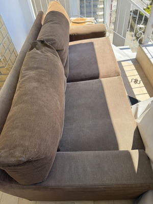 Sofas used, two-seater and three-seater set