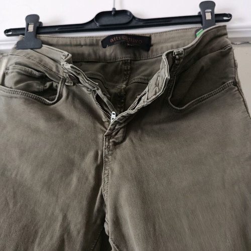 Attrattivo slim fit jeans, khaki