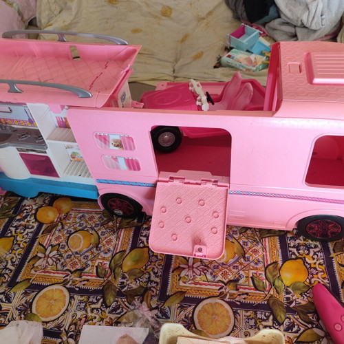 Barbie camper used with car and toys