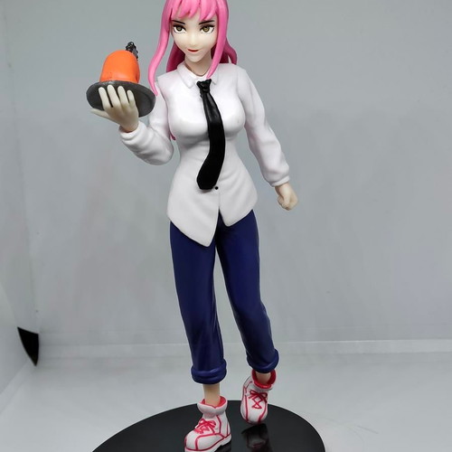 Makima figure Chainsaw Man 19cm like new with Pochita