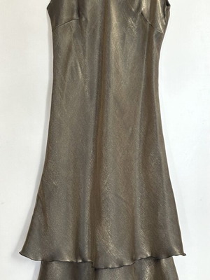 Evening dress green metallic Femmes Je Vous Aime Paris small like new