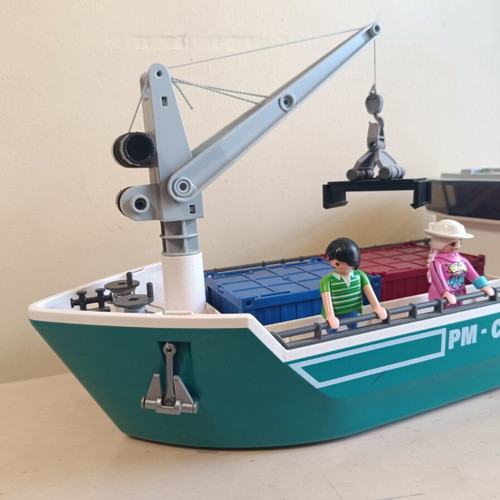 Playmobil Cargo Ship used, floats on water
