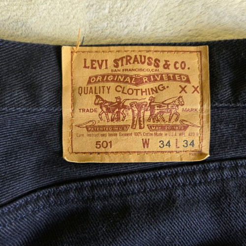 Levi's 501 Jeans W34 L34 dark blue like new unisex