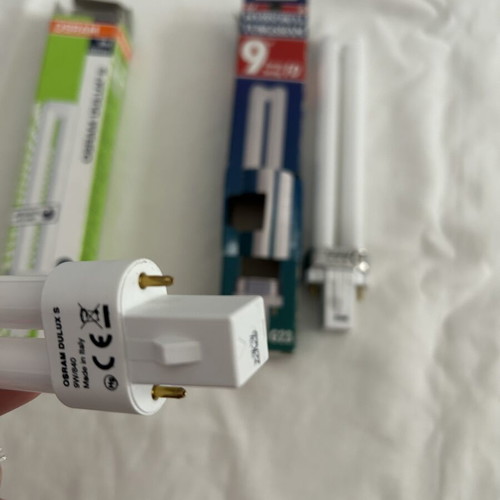 PL 2pin 9W lamps used, pack of 2