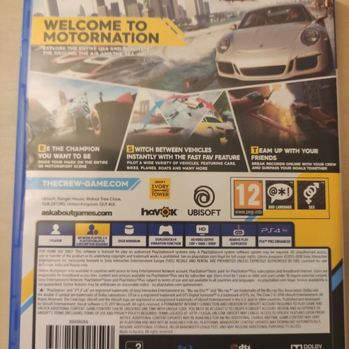 The Crew 2 PS4 game used, very good condition