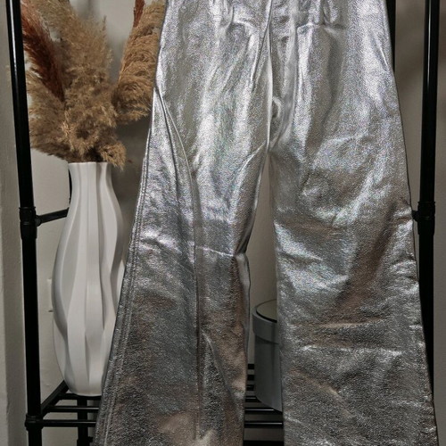 Laagam Silver Flared Pants like new