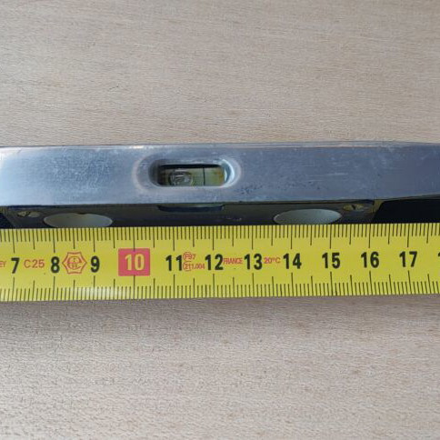 Vintage spirit level refurbished from West Germany, functional