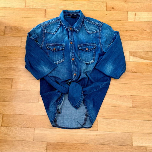 Denim shirt Maison Scotch like new, size M, blue