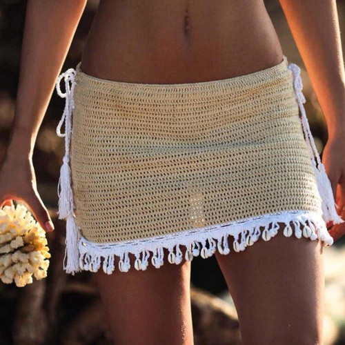Knitted Beach Set Skirt, Top. Brand new.