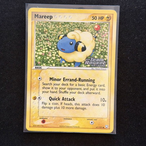 Mareep 67/109 (RH) Team Rocket Returns card like new