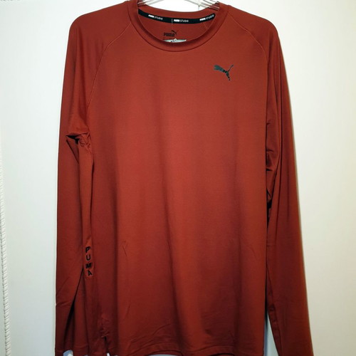 Puma men's sports shirt brick red new, size M