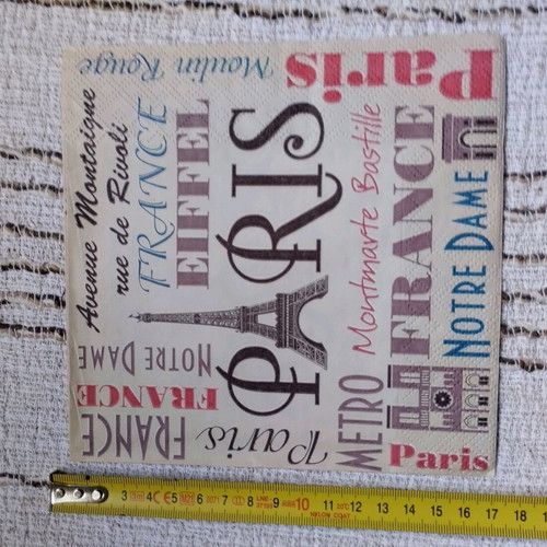 Decoupage napkins Paris new