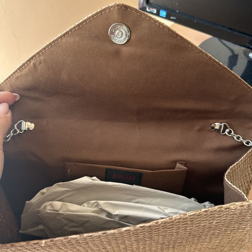 Straw Shoulder Bag Achilleas Accessories new, beige