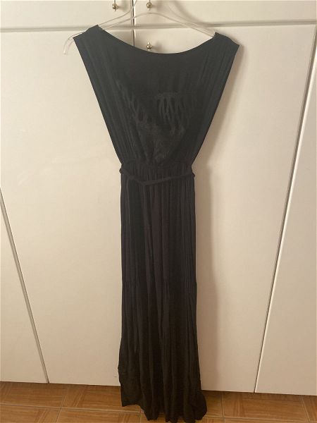  Nidodileda vintage mavro forema - Nidodileda vintage black dress with lace