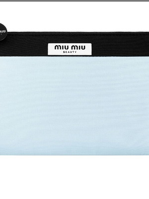 Miu Miu cosmetic pouch new, black and turquoise