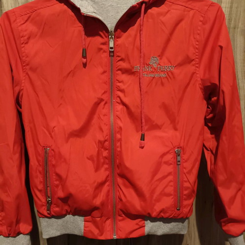 Frank Ferry reversible jacket for boy 8 years like new, orange and gray