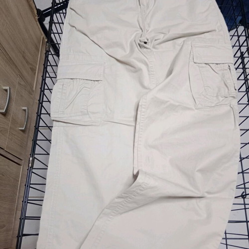 Cargo pants beige women's like new with metal zipper