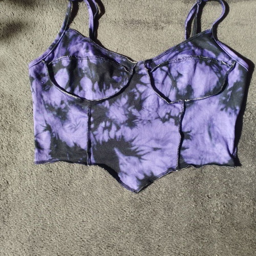 Tye Dye Top Shein like new, size M, black and purple