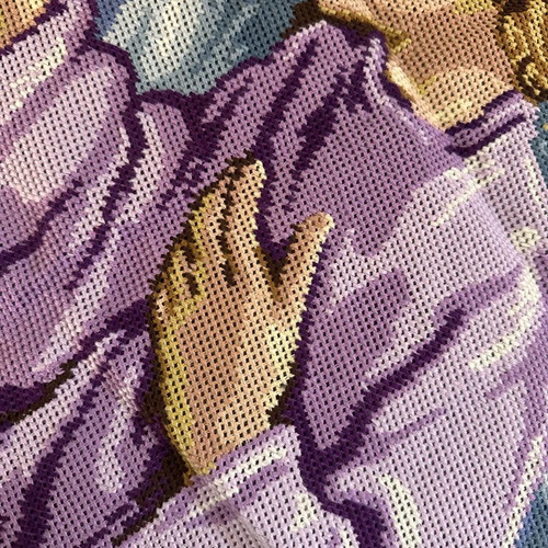 Embroidered cross-stitch painting like new 39x39