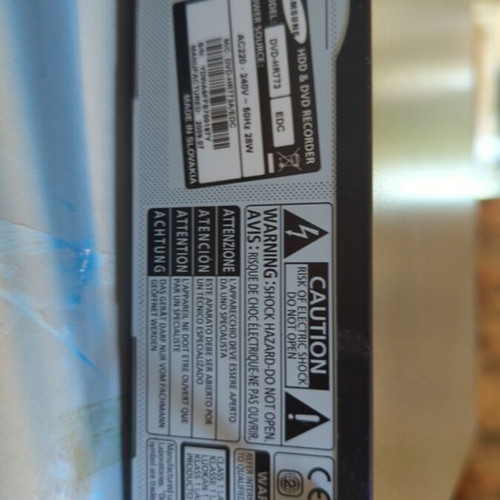 Samsung DVD Recorder DVD Player used with 160 GB hard drive HR773