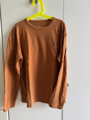 Λεπτή μακρυμάνικη μπλούζα Gap παιδική καφέ σαν καινούργια, μέγεθος XL