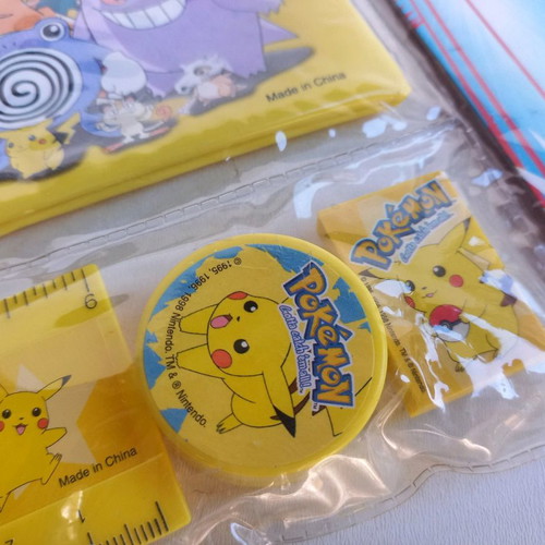 Pokemon σχολικό σετ 1999 Nintendo καινούργιο