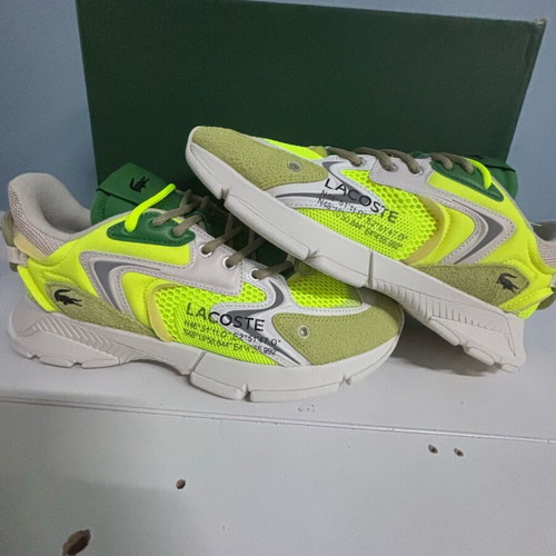 Lacoste men's sneakers new, size 44, green and yellow