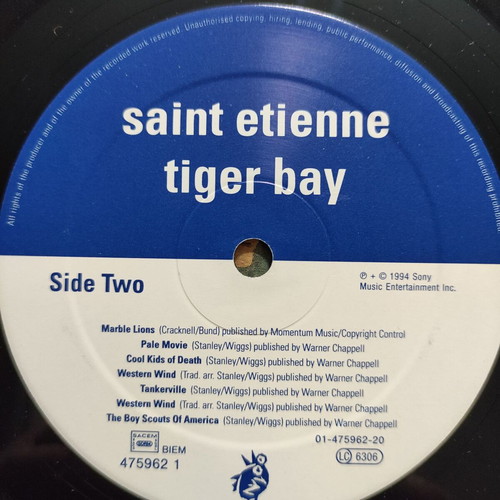 Saint Etienne Tiger Bay LP used, original Europe pressing 1994