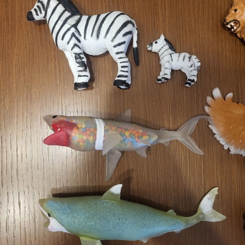 Soft animal figures collection, mother and baby