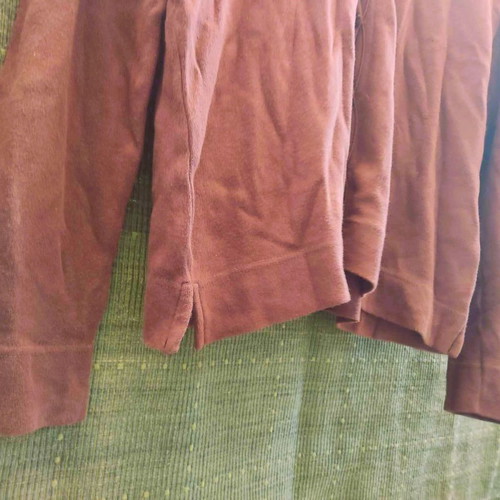 Down To Earth blouse used, brown, size Medium