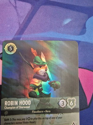 Κάρτα Robin Hood Lorcana καινούργια