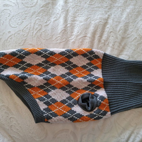 Dog pullover used, warm and soft